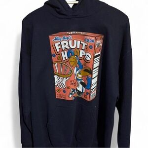 Men's Black Graphic Hoodie
